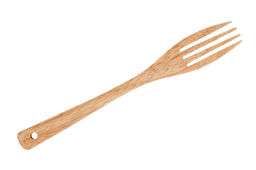 Fork made of wood
