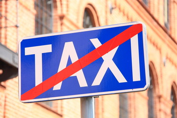 End of the taxi zone.