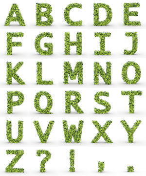 Texteffekt Molek&uuml;le gr&uuml;n ABC