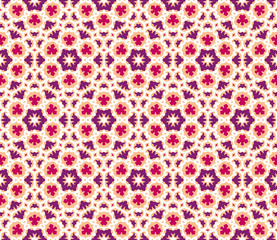 Seamless and elegant Baroque pattern with flowers