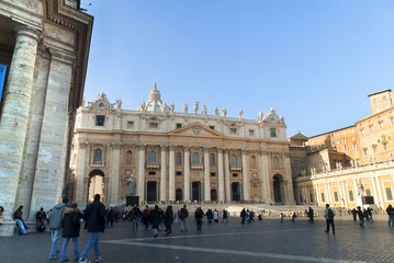 Fototapeta na wymiar St Peters Square w Rzym, Włochy