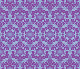 Seamless and elegant Baroque pattern with flowers