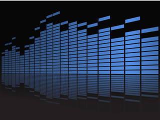 Graphic equalizer in perspective © tovovan