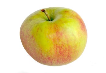 red and green apple