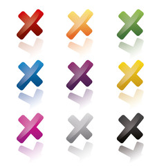 x verbot kreuz wahl unkorrekt zeichen sammlung falsch error