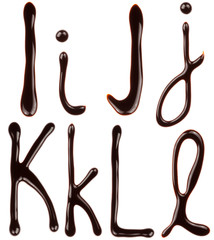 Chocolate alphabet letters