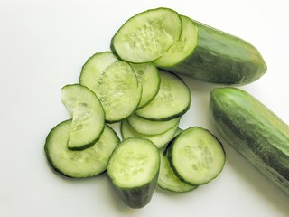 green cucumbers