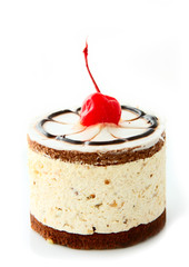 chocolate cake with cherry