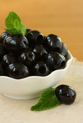 black olives close up