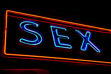 Sexy shop entrance