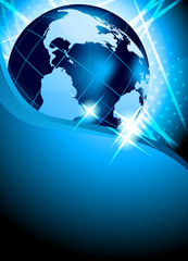 Bright background with earth