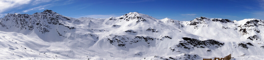 Obraz premium Domaine Les Trois Vallées dans les Alpes