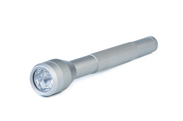 Pocket flashlight on white background.