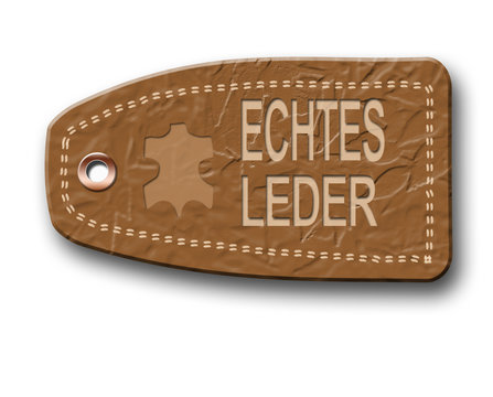 Lederetikett Lederzeichen Siegel Leder-Zeichen Leder Echtes Leder