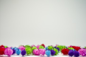 Flauschige bunte  Soft-Kugeln