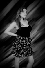 woman looking at the camera with serious expression