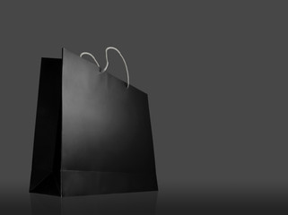 Glaze shopping bag on black background