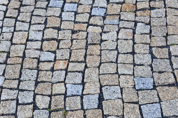 cobble stone path, bratislava, slovakia