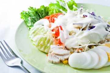 Salad mixed for healthy