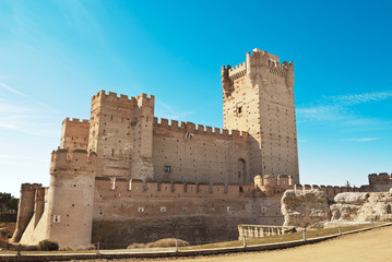 La Mota castle in Medina del Campo, Valladolid, Spain