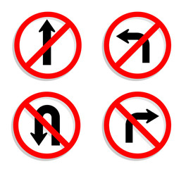 red circle traffic sign