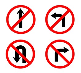 red circle traffic sign