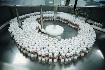 production of medicaments in pharmaceutical plant