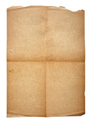 old paper with a curved corner