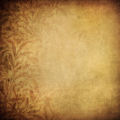 grunge wallpaper with floral pattern