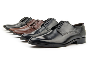 Male shoes in fashion concept