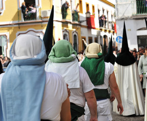 Costaleros, procesión de Semana Santa
