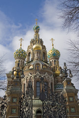 Fototapeta na wymiar The Church of the Savior on Spilled Blood, St.Petersburg