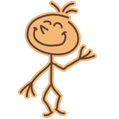 Fototapeta premium happy_stick_figure_2c