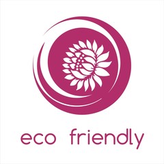 water lily , Eco friendly business logo design