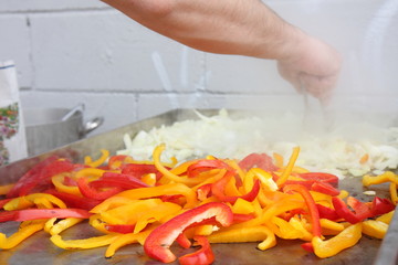 lavoro su peperoni al barbecue