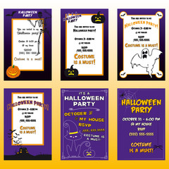 Halloween invitations party