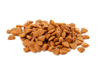 pile of dry cat food