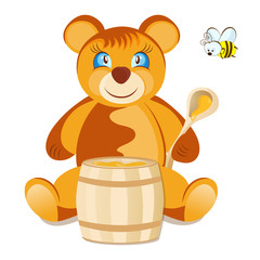 Teddy Bear with honey