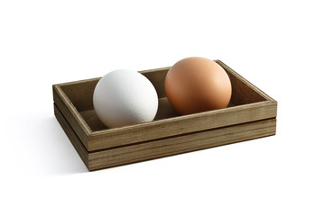 Box with two eggs