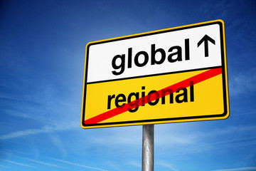 Ortsschild Global Regional