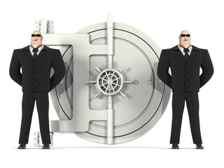 guard and vault door