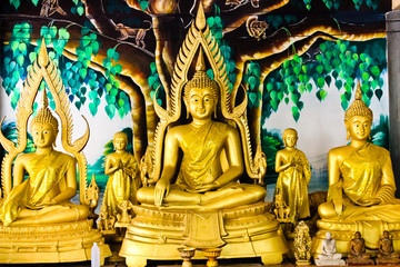 Golden buddha statue