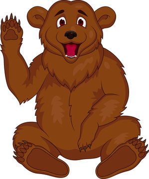 Brown bear cartoon