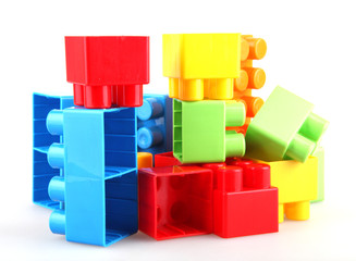 Obraz premium Plastic building blocks
