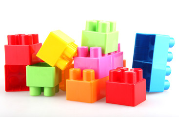 Obraz premium Plastic building blocks
