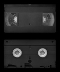 VHS video cassette both sides