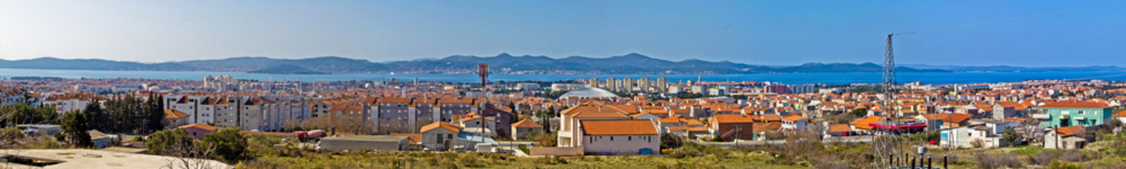 Adriatic city of Zadar panoramic view