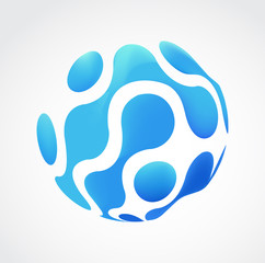 Mesh business abstract icon