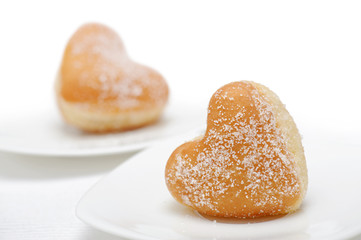 donuts heart-shaped