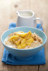 cereal with caramelized apple